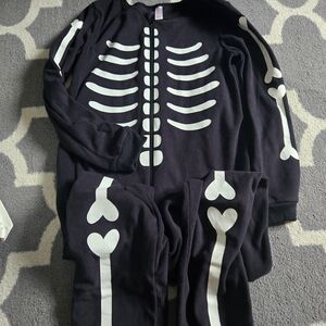 Kids Skeleton Costume - Black and White